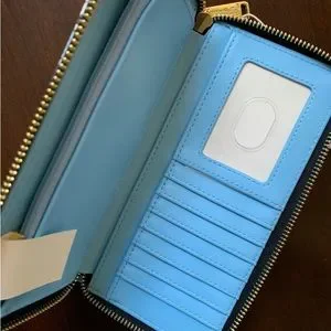 Loungefly Looney Tunes Tweety Bird & Sylvester Zip Wallet Blue NWT